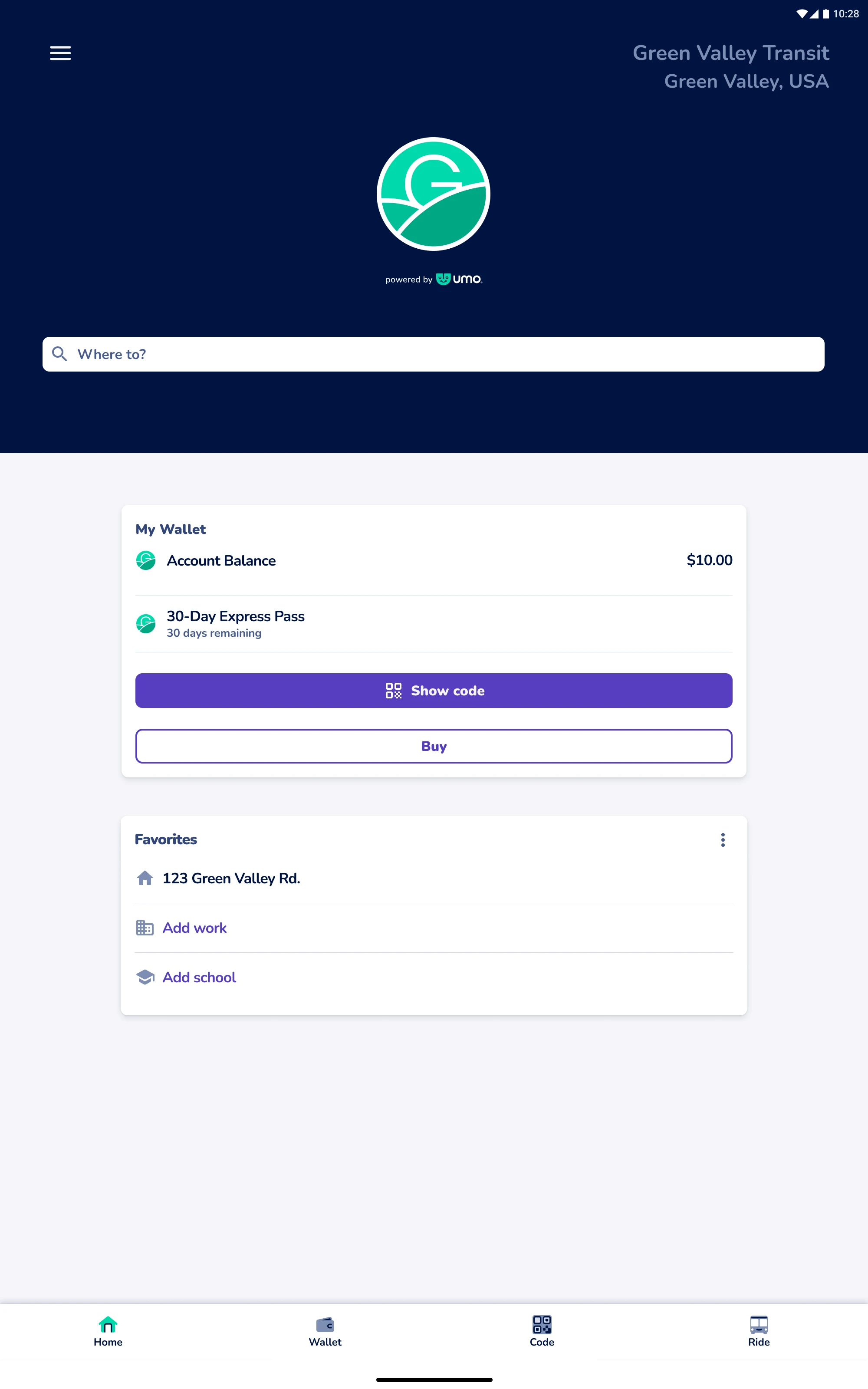 Umo Mobility screenshot
